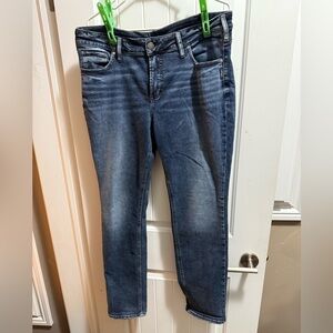 Silver Jeans Co. Dark Wash Denim Suki Supreme Mid Rise